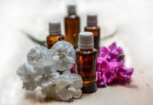 Photo of aromatherapy oils and flowers