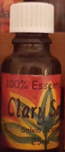 clary sage aromatherapy oil bottle