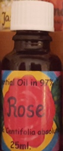 rose-aromatherapy oil bottle